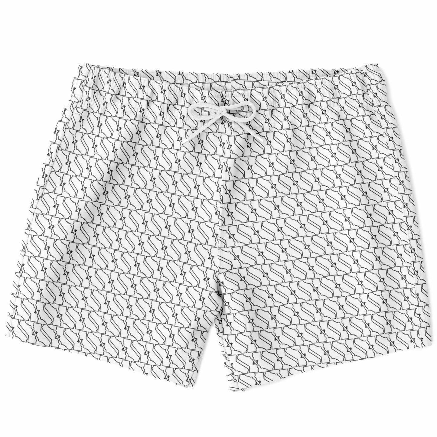 Connect California Mens Swim Trunks | Monochrome | 1 of 50