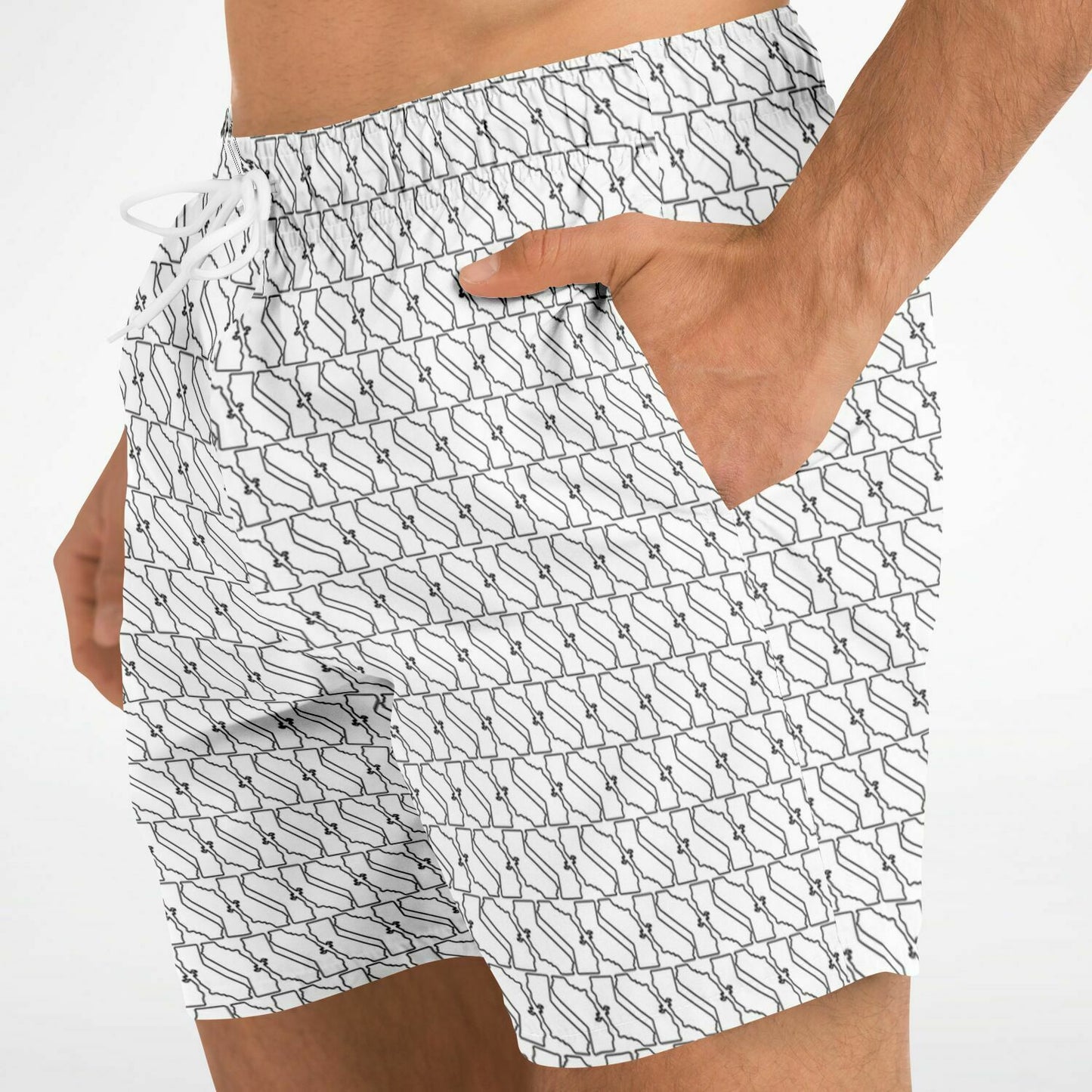 Connect California Mens Swim Trunks | Monochrome | 1 of 50