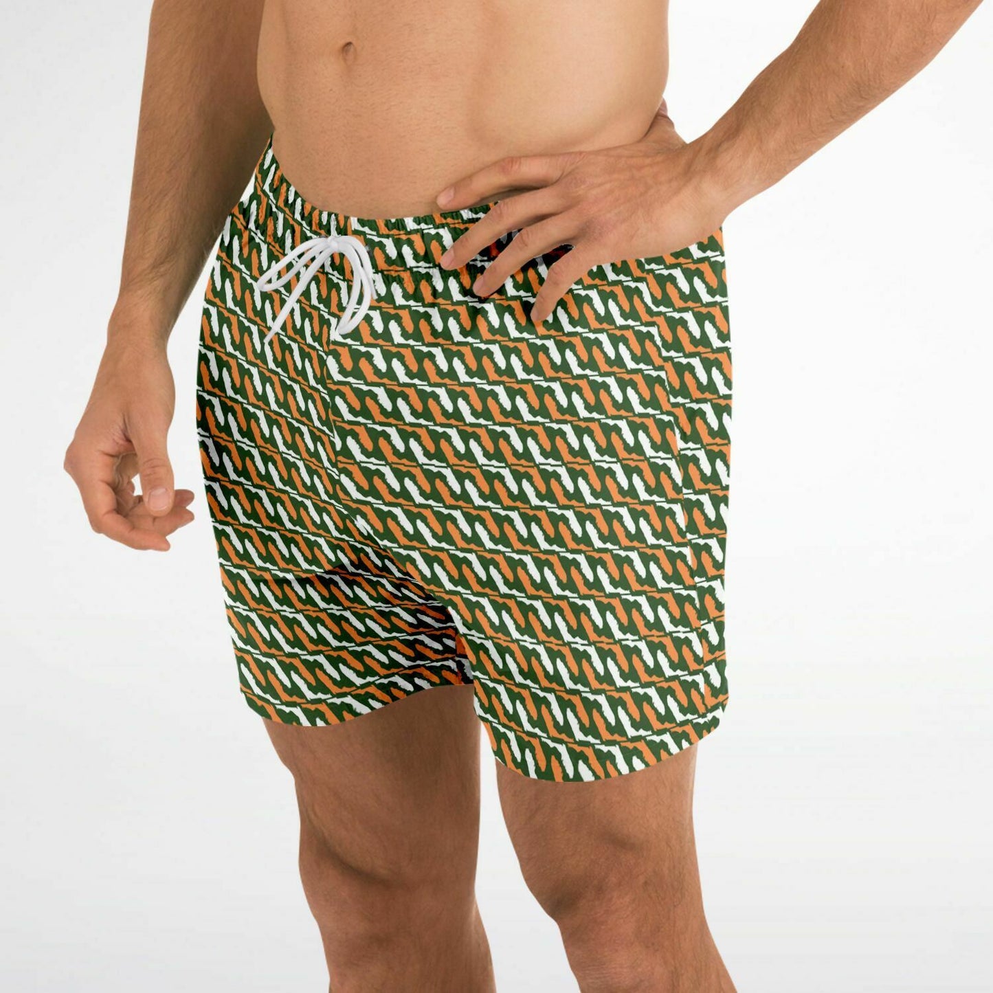 Florida Mens Swim Trunks | Canes Colorway | 1 of 50