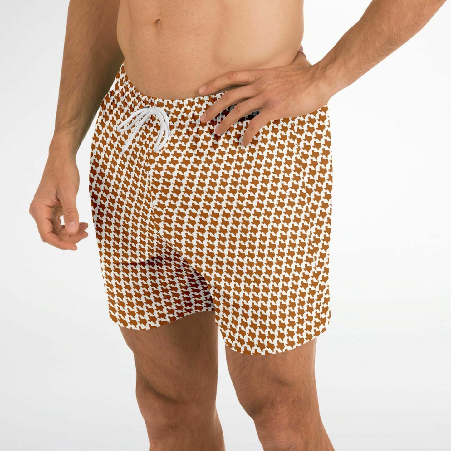 Texas Mens Swim Trunks | Longhorn Orange | 1 of 50