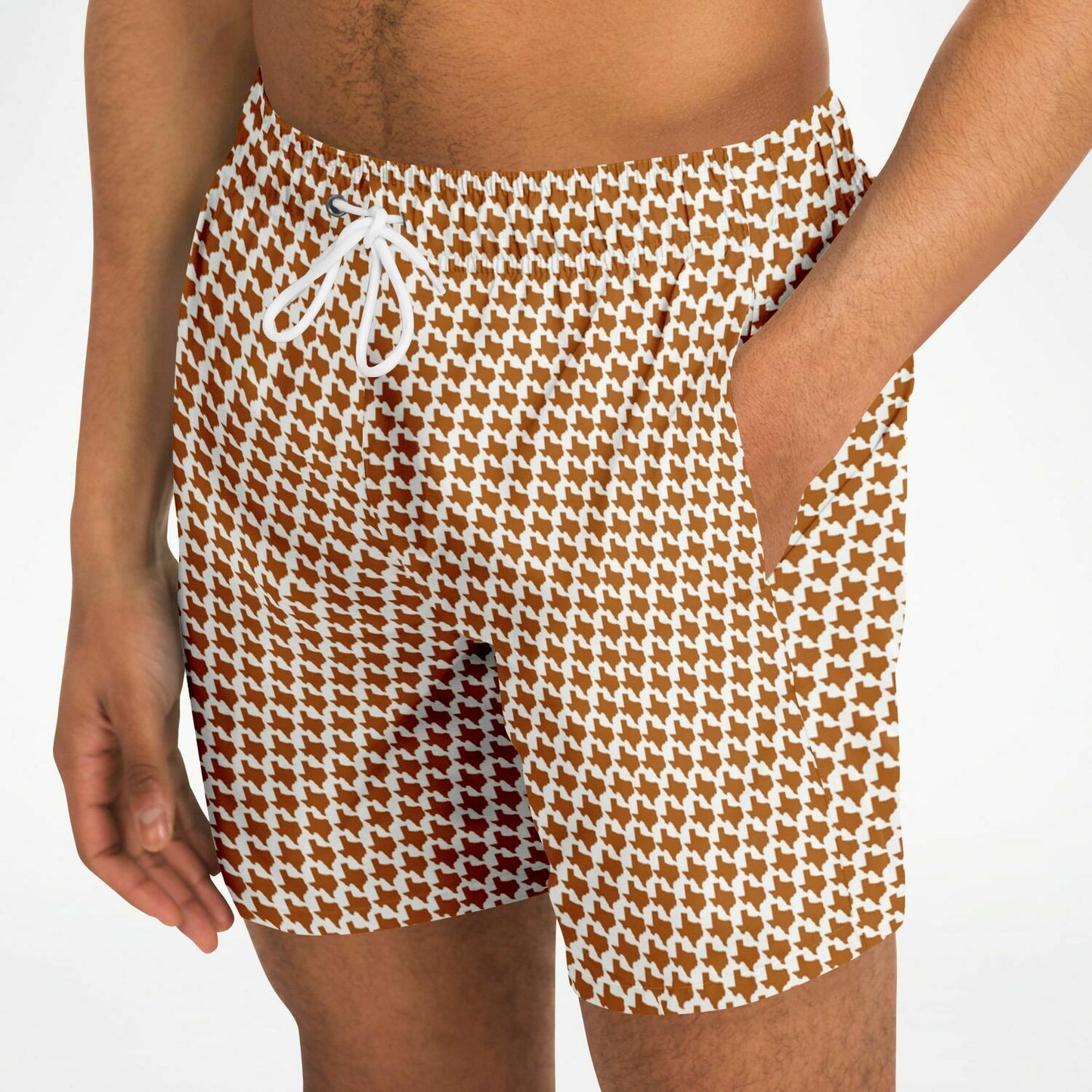 Texas Mens Swim Trunks | Longhorn Orange | 1 of 50